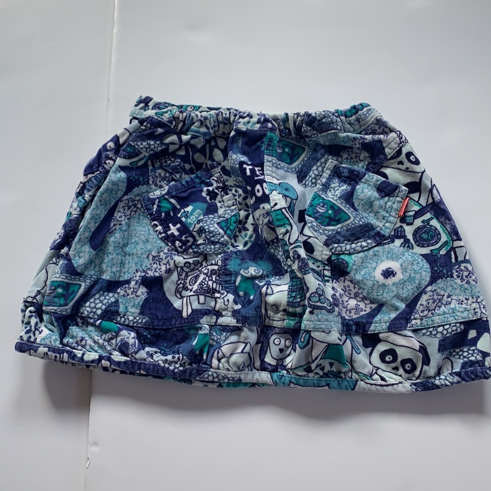 Vintage 2007 Oilily skirt velvet abstract bubble skirt youth 5